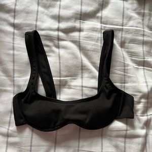 Black ripped bikini top